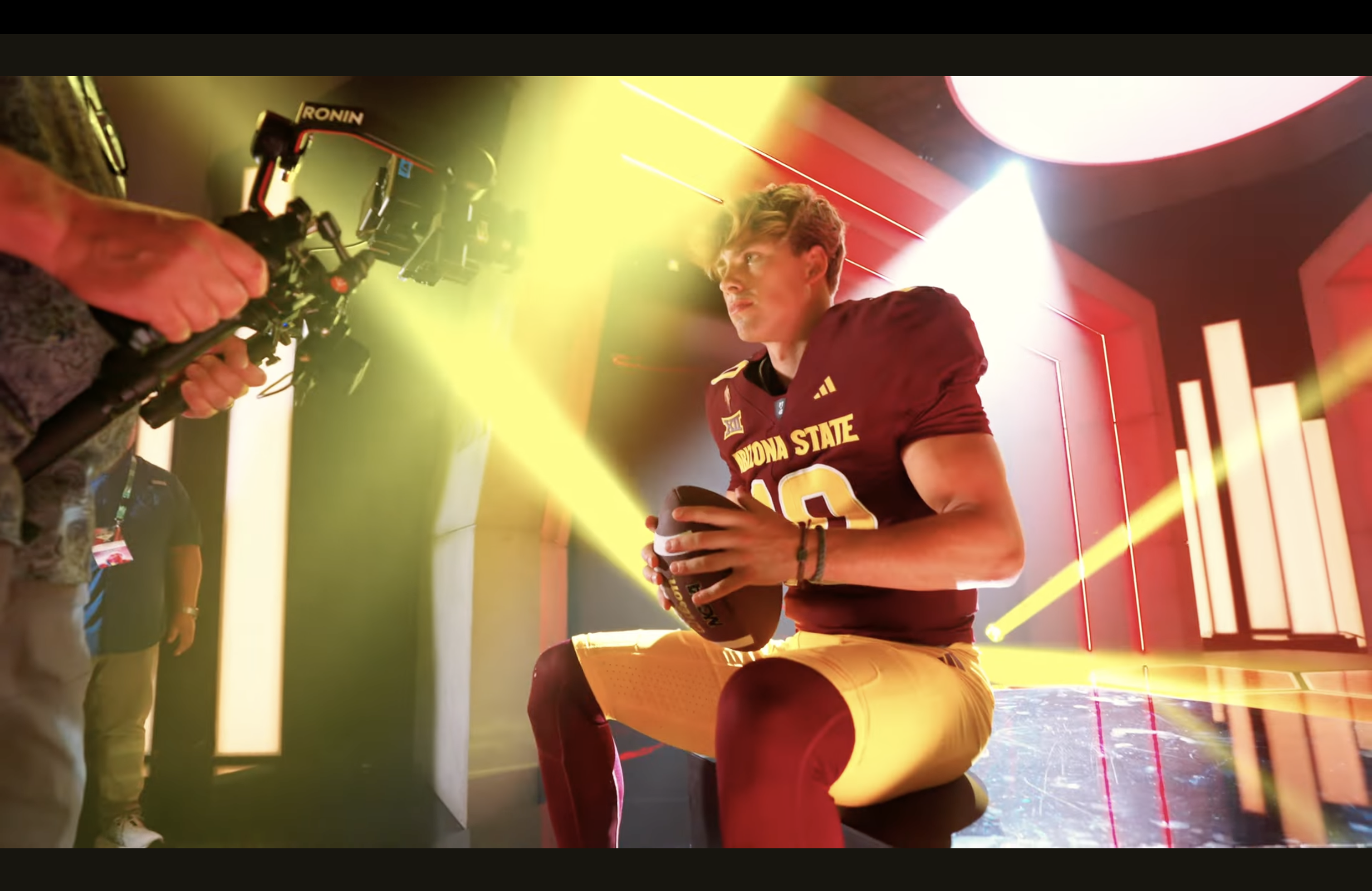 Sam Leavitt at Big 12 media day