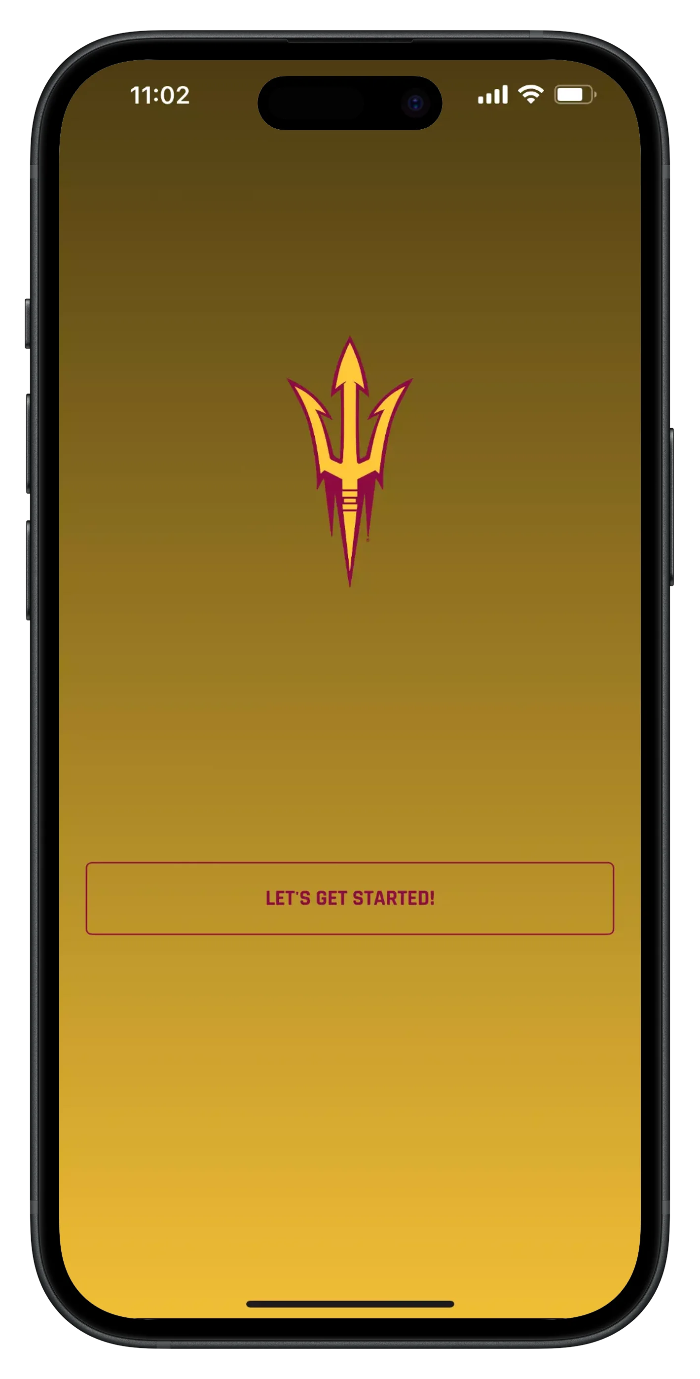 Sun Devil Game Day app loading screen